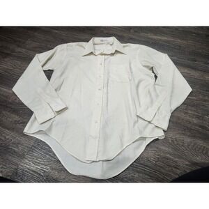 Vintage Button Down Shirt Men's 16/5 White Long Sleeve
